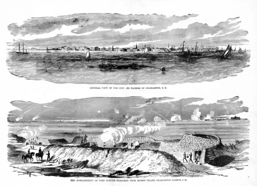 The nation soon turned its attention back to Charleston, where Major Anderson and his men still refused to surrender Fort Sumter, even though they were nearly out of provisions. Shortly after word reached the city that Lincoln had dispatched a fleet to resupply the fort, Confederate officials decided they must act. At 4:30 in the morning on April 12, the Confederate batteries that circled Sumter opened fire.