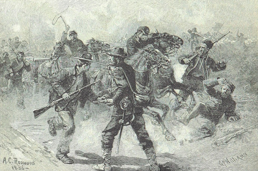 Jackson’s 12,000-man-strong corps started that morning on a 12-mile march to get into position for the attack on the Union right flank, which was anchored by the XI Corps; shortly after 5:30 p.m., the Rebels surged toward the men of the XI Corps, who had been taken largely by surprise—many were at rest or eating dinner at the time—and quickly broke for the rear.  
