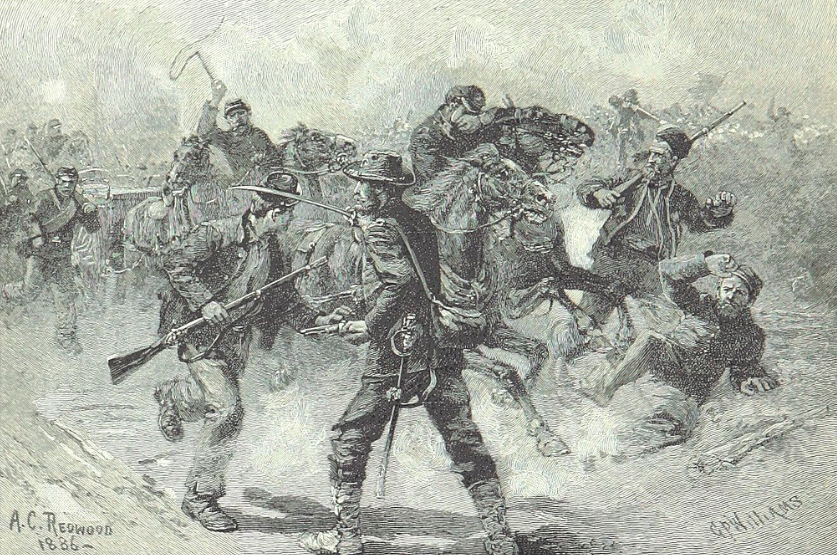 Jackson’s 12,000-man-strong corps started that morning on a 12-mile march to get into position for the attack on the Union right flank, which was anchored by the XI Corps; shortly after 5:30 p.m., the Rebels surged toward the men of the XI Corps, who had been taken largely by surprise—many were at rest or eating dinner at the time—and quickly broke for the rear. 