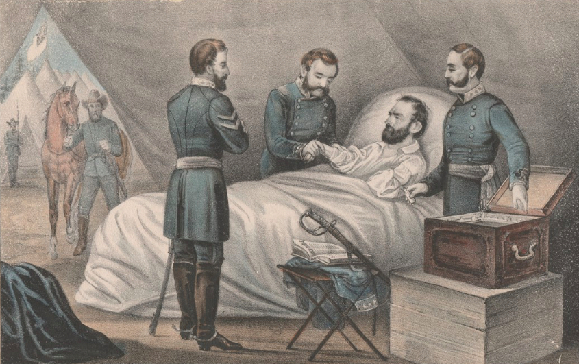 Stonewall Jackson’s wounds had required that his left arm be amputated. He’d never fully recover. Soon after, he contracted pneumonia. Jackson, depicted on his deathbed in this postwar lithograph, passed away on May 10. While Chancellorsville ranked among the biggest Confederate battlefield victories of the entire war, it also robbed the Confederacy of one of its best generals.  