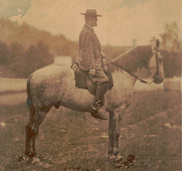 Robert E. Lee and his horse, Traveller