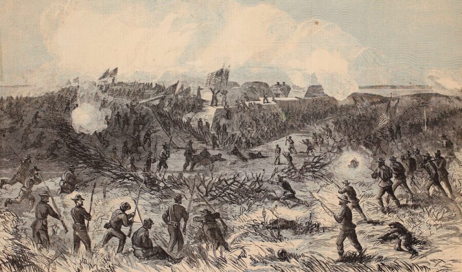 Three days later, soldiers from the XV Corps stormed Fort McAllister, the formidable Confederate bastion that guarded Savannah, and captured it within 15 minutes (depicted above). The victory allowed Sherman to link up with his supply line—a fleet of Union ships just off the coast of Savannah commanded by Admiral John Dahlgren.  