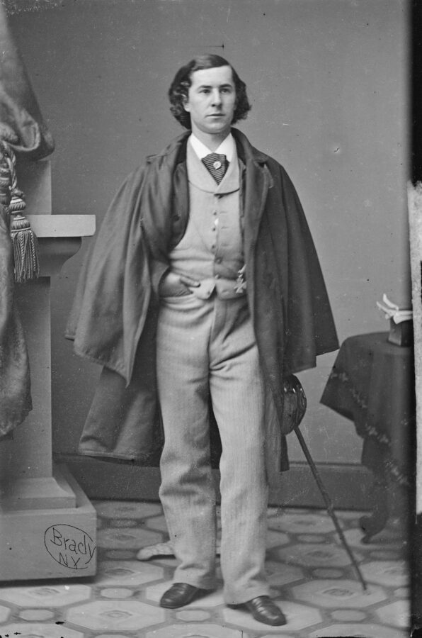 Ellsworth had this photo taken of himself in Mathew Brady's New York studio. Copies of this and other images of the young celebrity found their way into the personal collections of countless northerners, before and during the Civil War. (National Portrait Gallery)