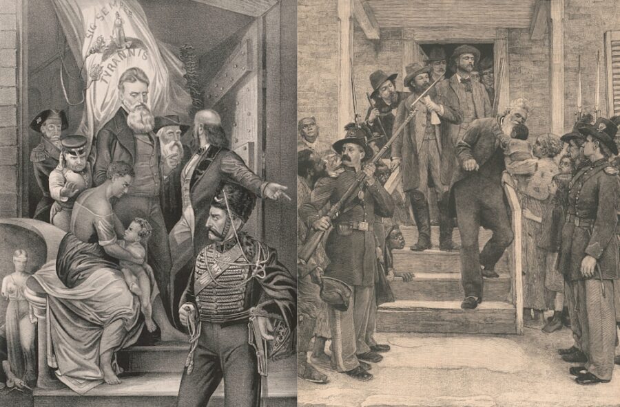 On December 2, 1859, John Brown was escorted from the jail in Charles Town  