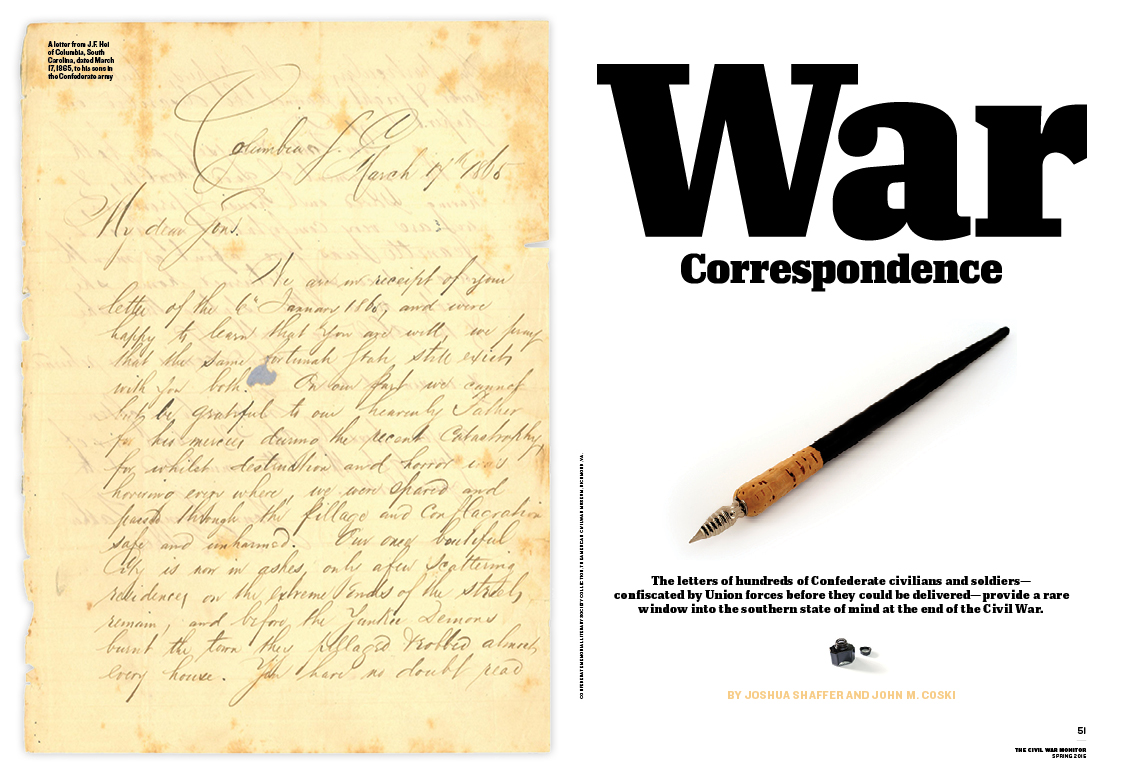 Confederate military and civilian correspondence