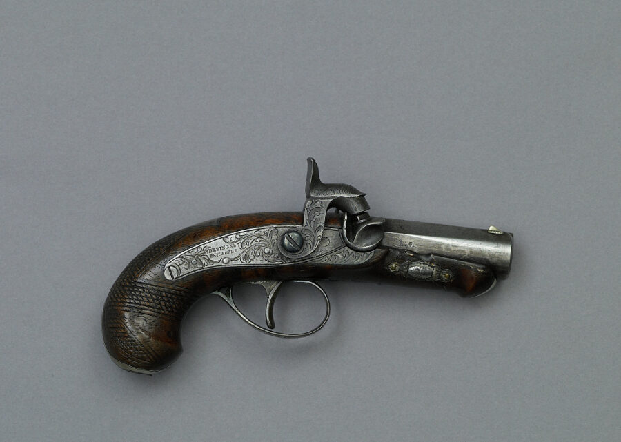 Ford's Theatre Collection of Abraham Lincoln artifacts - the Darringer gun John Wilkes Booth used to assassinate Abraham Lincoln