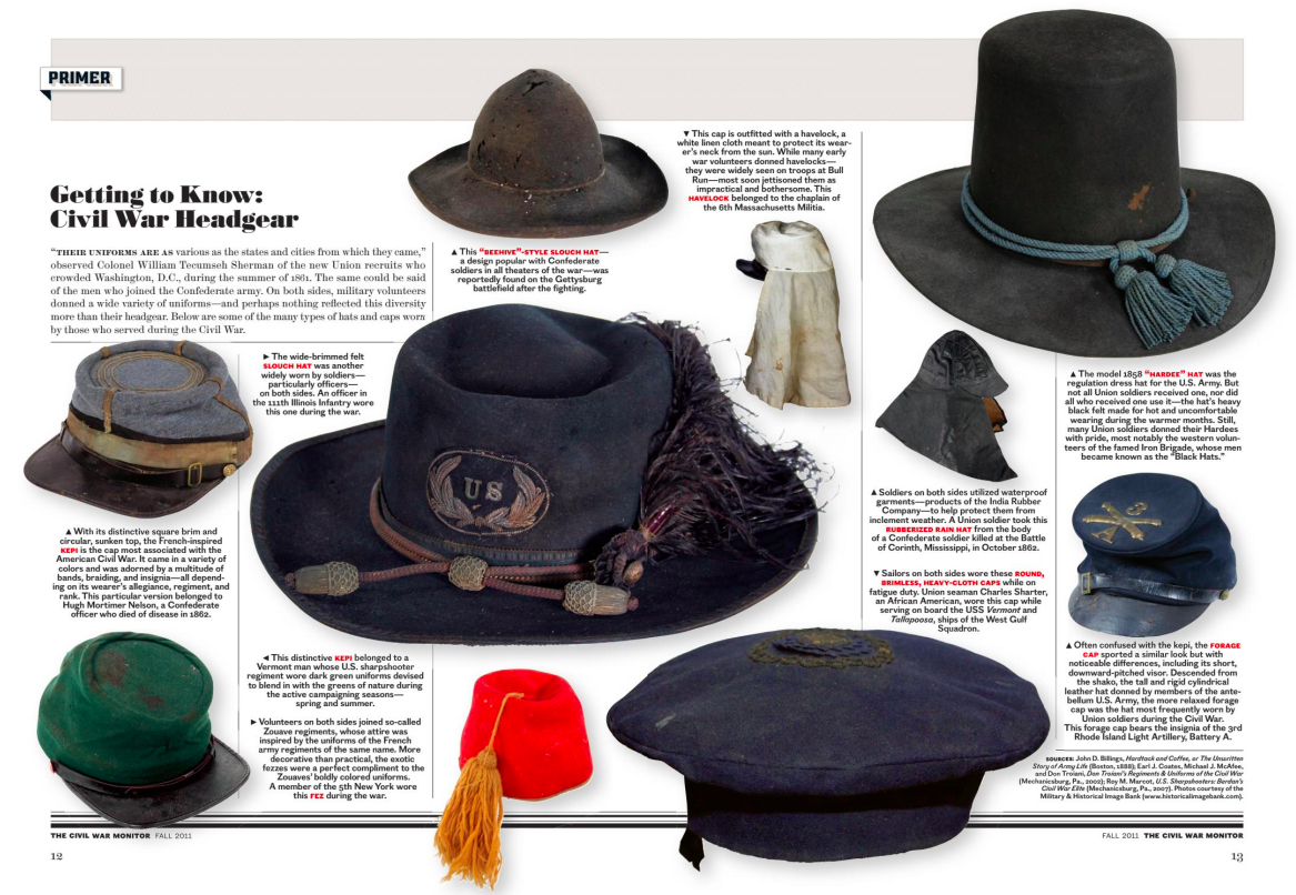 Civil War hats
