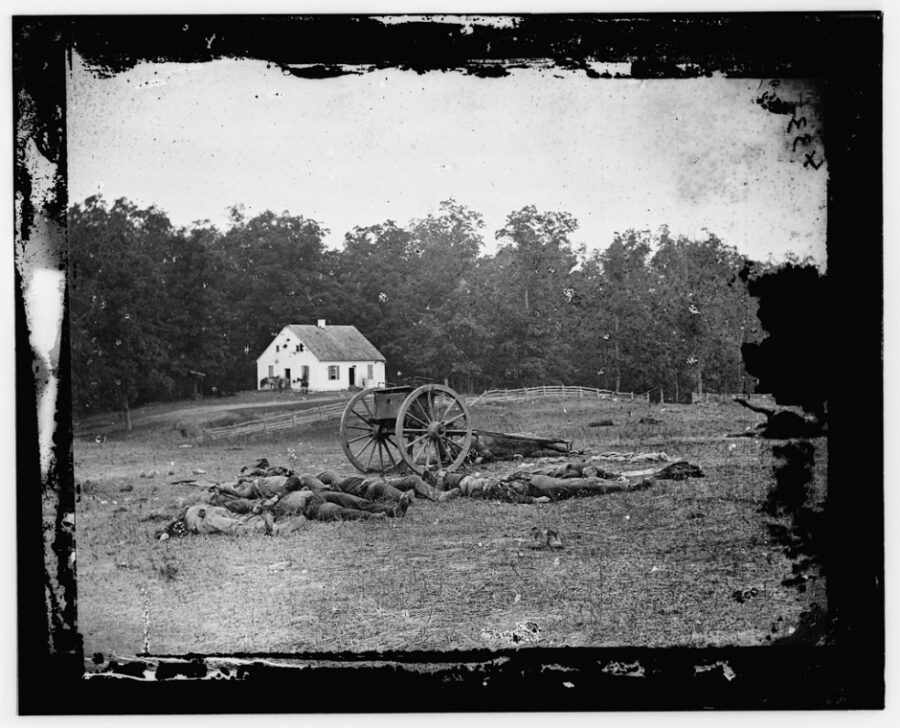 Dead in front of Dunker Church, Antietam, MD