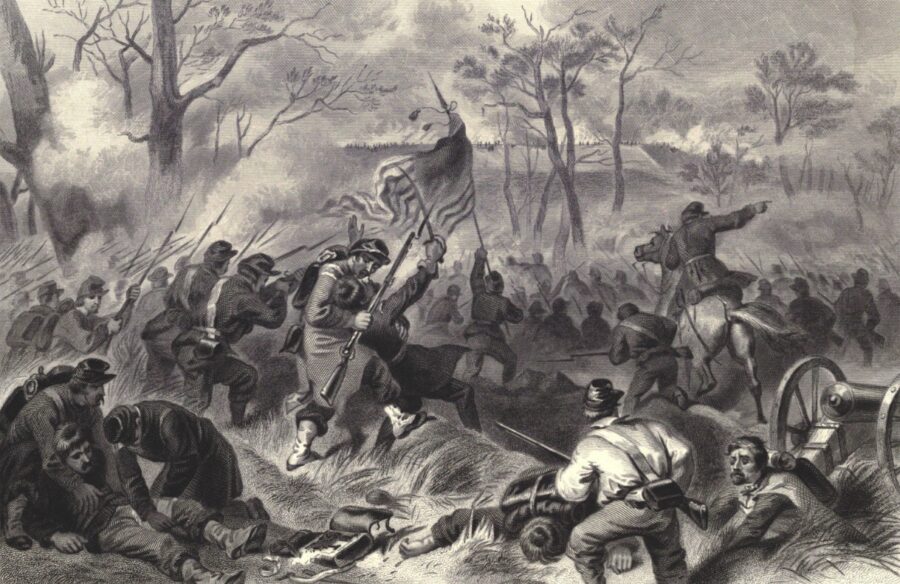 Capture of Fort Donelson, Tenn. Charge of Gen. Smith's Division