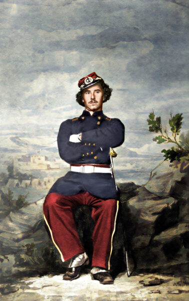 Painting of Elmer Ellsworth.