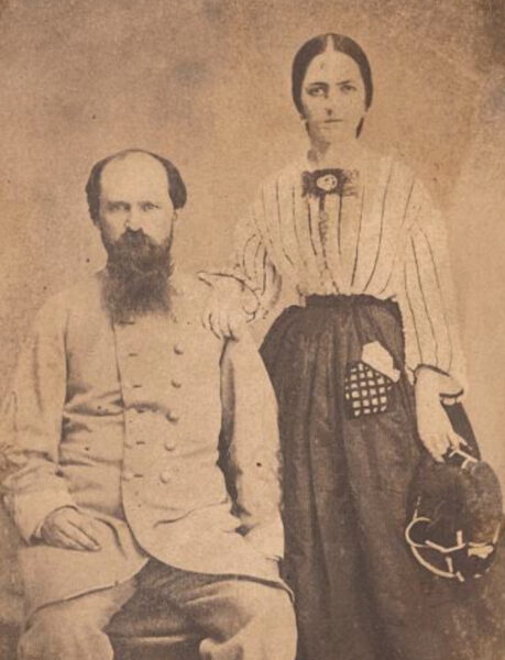 A Confederate officer and his wife