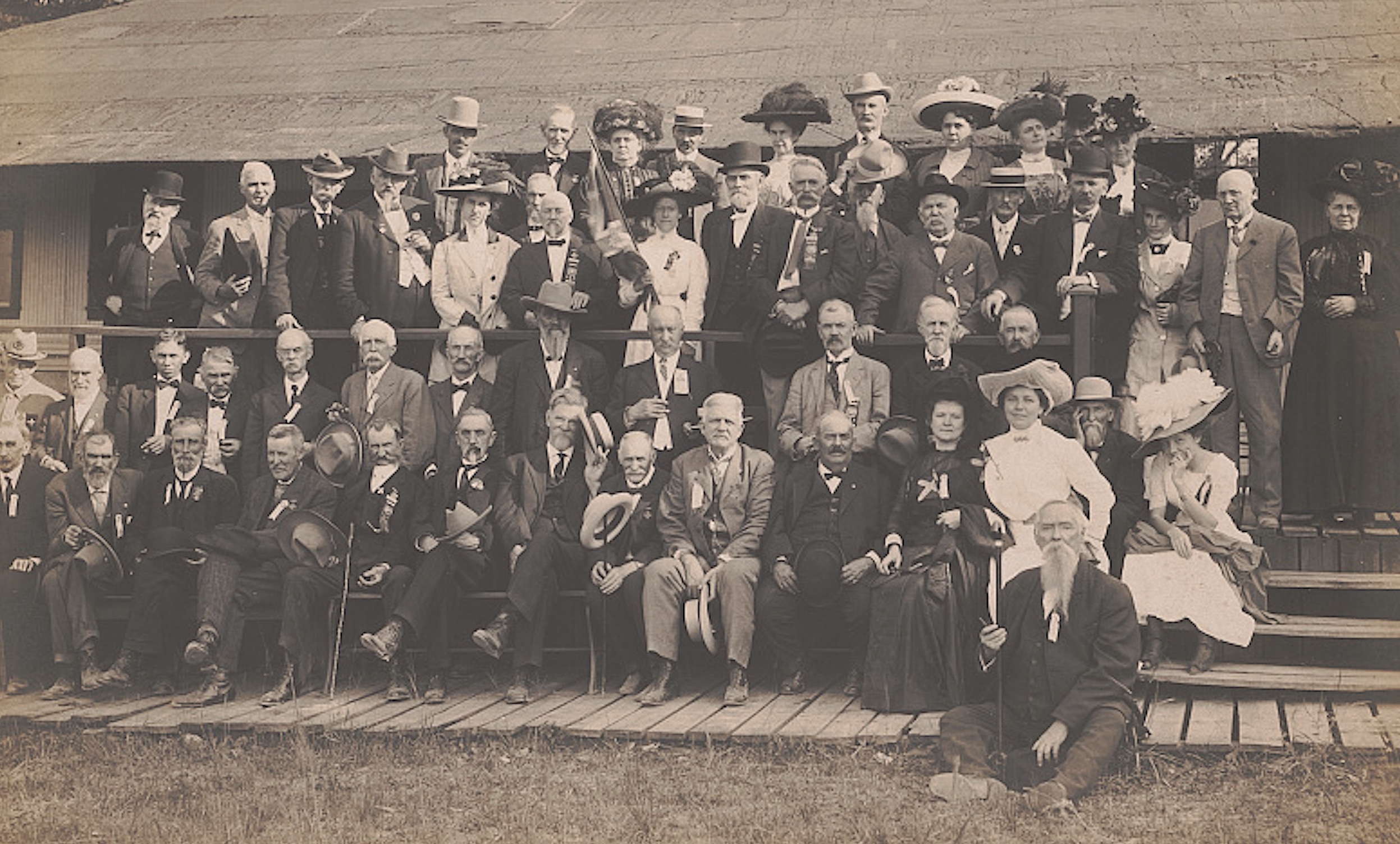 Confederate veterans and the families at a reunion at Annapolis, Maryland, in November 1913.