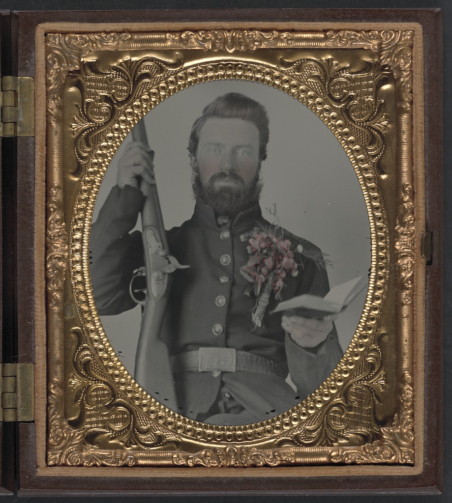 Confederate soldier David Lowry of Virginia.