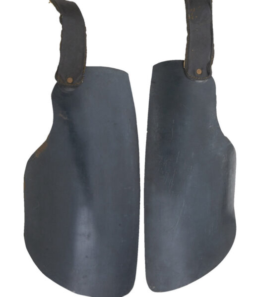 Steel plates that lined a Civil War 