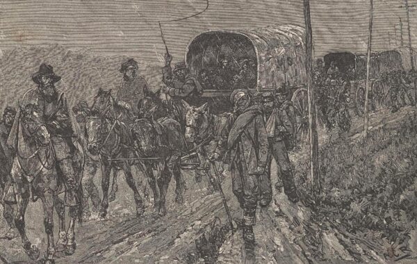 Confederate retreat after the Battle of Gettysburg