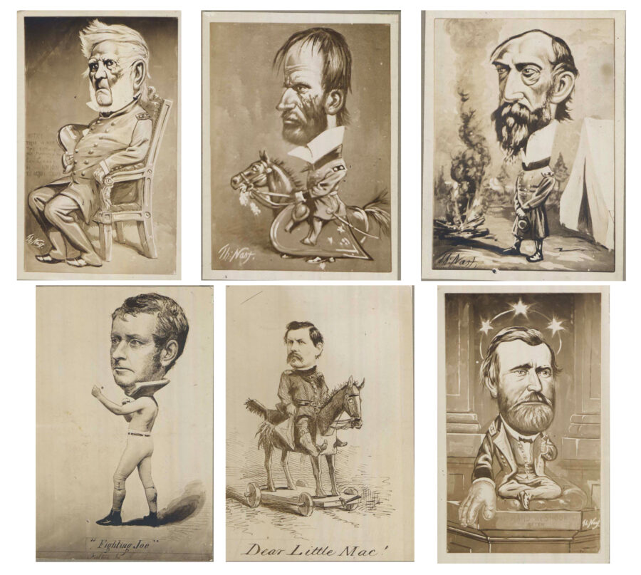 Caricatures by Thomas Nast.