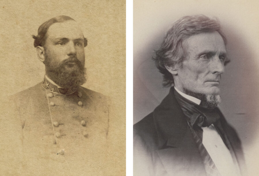 Rooney Lee and Jefferson Davis.