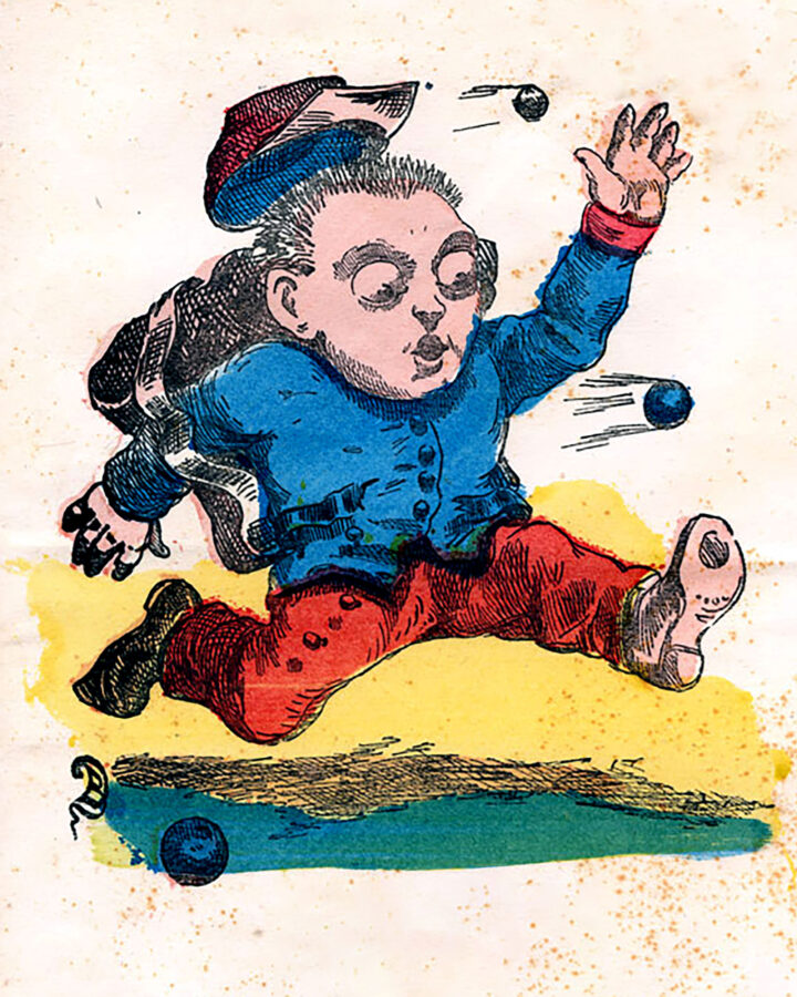 A Bull Run-ner illustration.