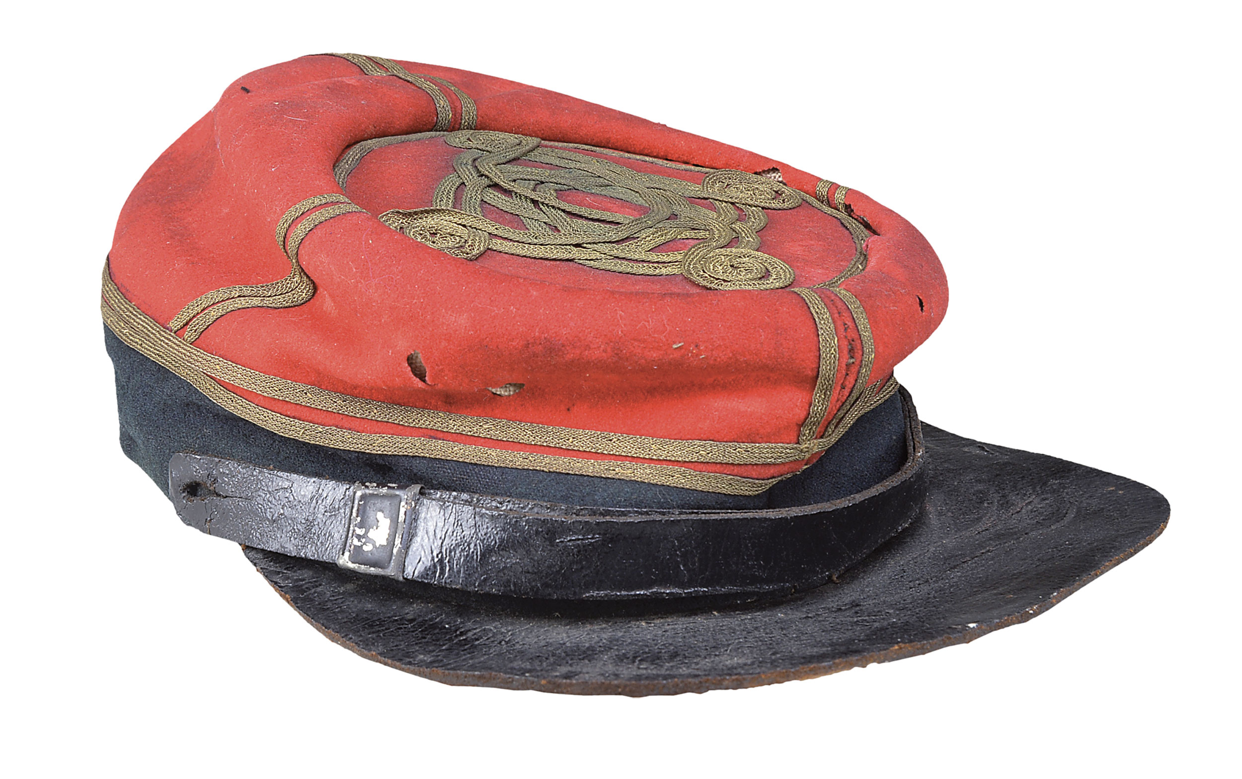 thumbnail image 2 of Americana Civil War Confederate Officer Hat (Large) - Gray Polyester Costume Cap 2 of 3