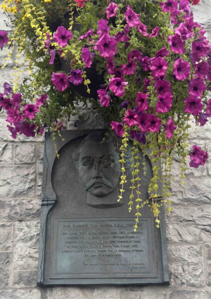 Plaque for Confederate commander Dick Dowling in Tuam, Ireland