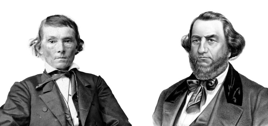 Alexander Stephens and Herschel V. Johnson.