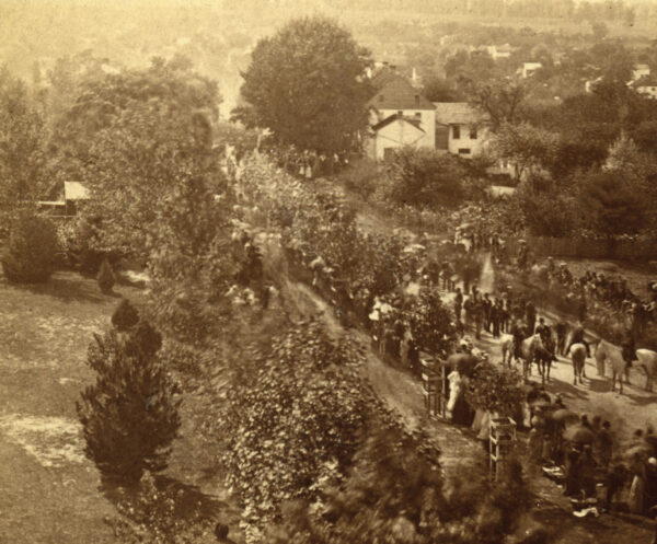 Procession preceding the dedication of Antietam National Cemetery
