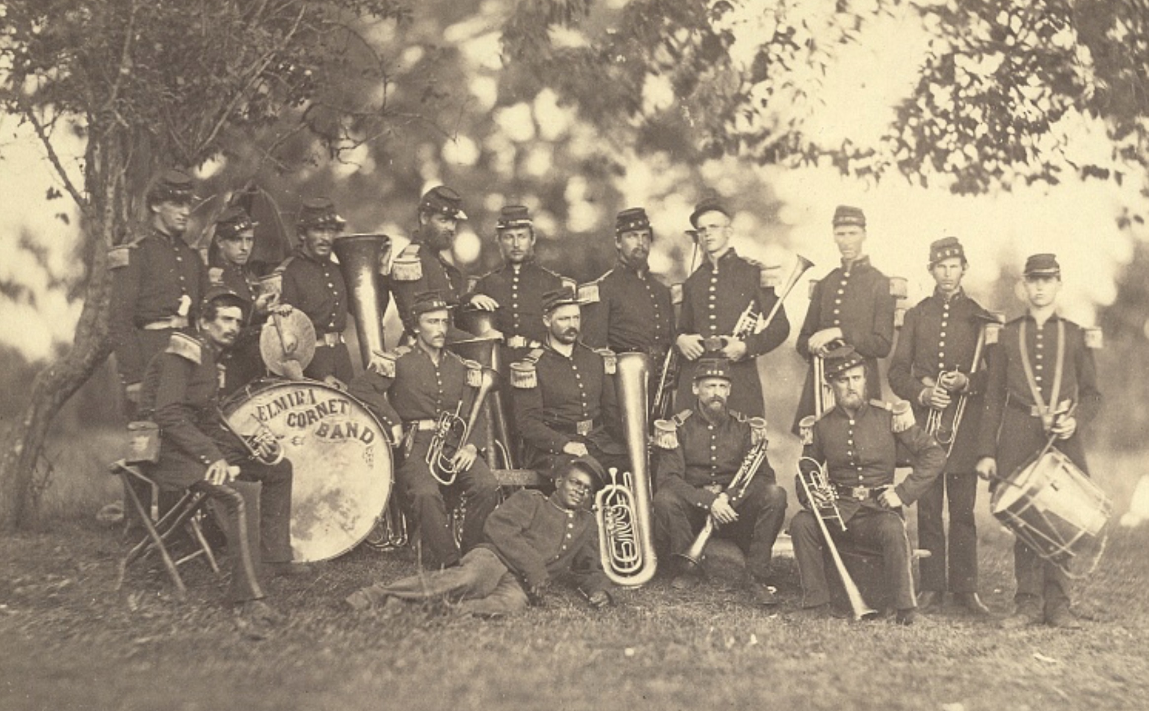 Elmira Cornet Band," Thirty-third Regiment, of the New York State Volunteers, July 1861
