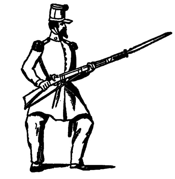 An illustration from William J. Hardee's Rifle and Light Infantry Tactics