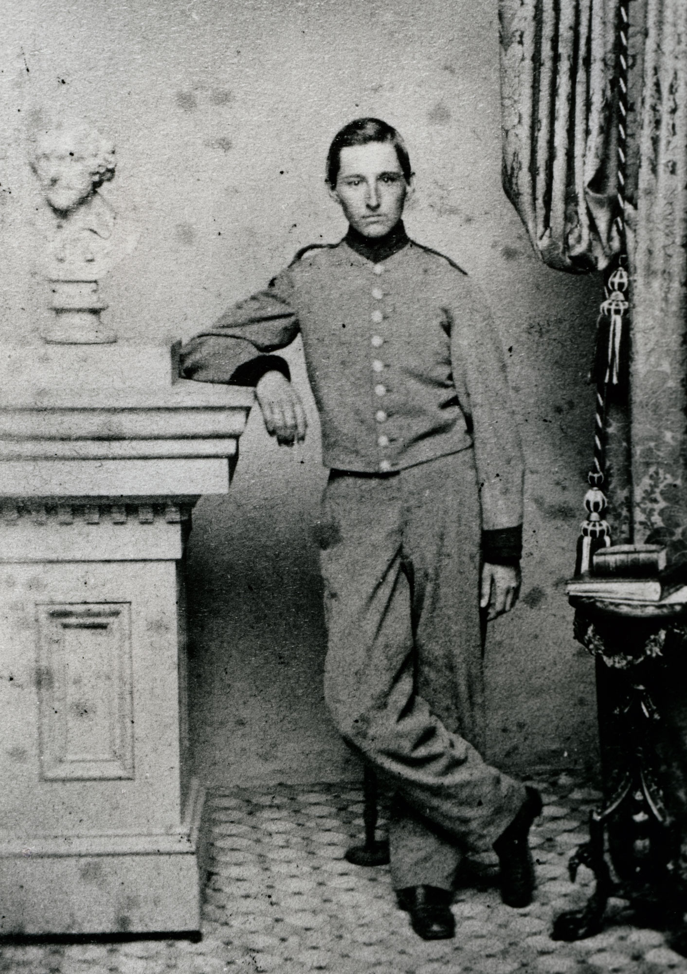 Portrait of David Barnum, Private, 5th Alabama Infantry.