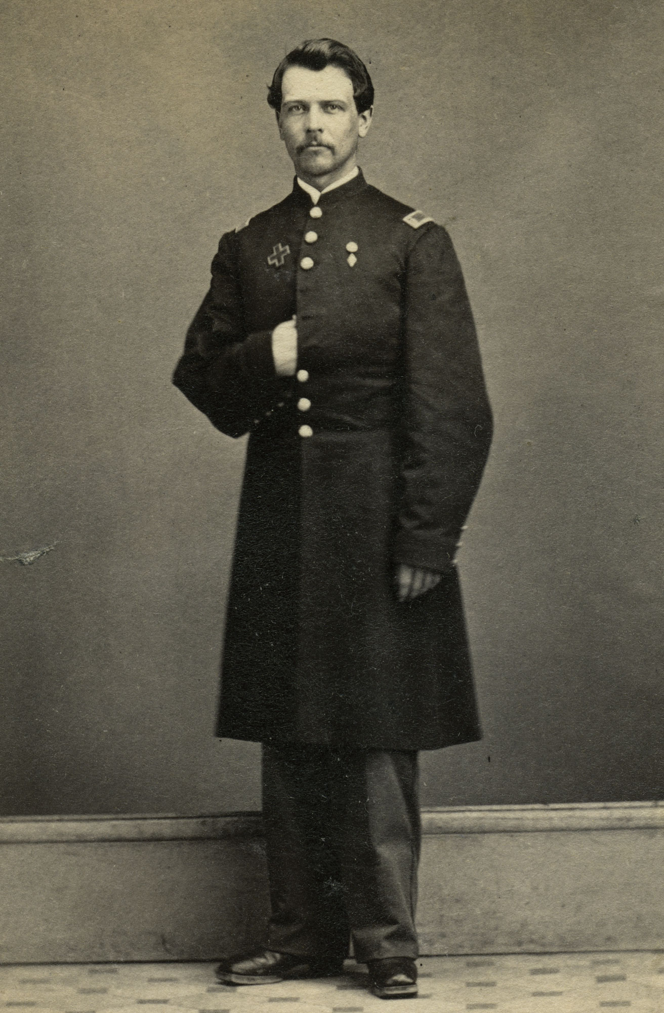 Portrait of Charles A. Butts, 1st Lieutenant, 121st New York Infantry.