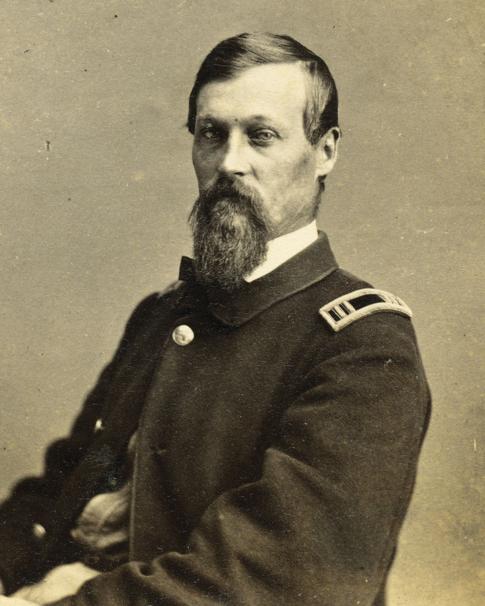 Portrait of Chauncey Barnes Reese, Captain, U.S. Corps of Engineers, older bearded officer.