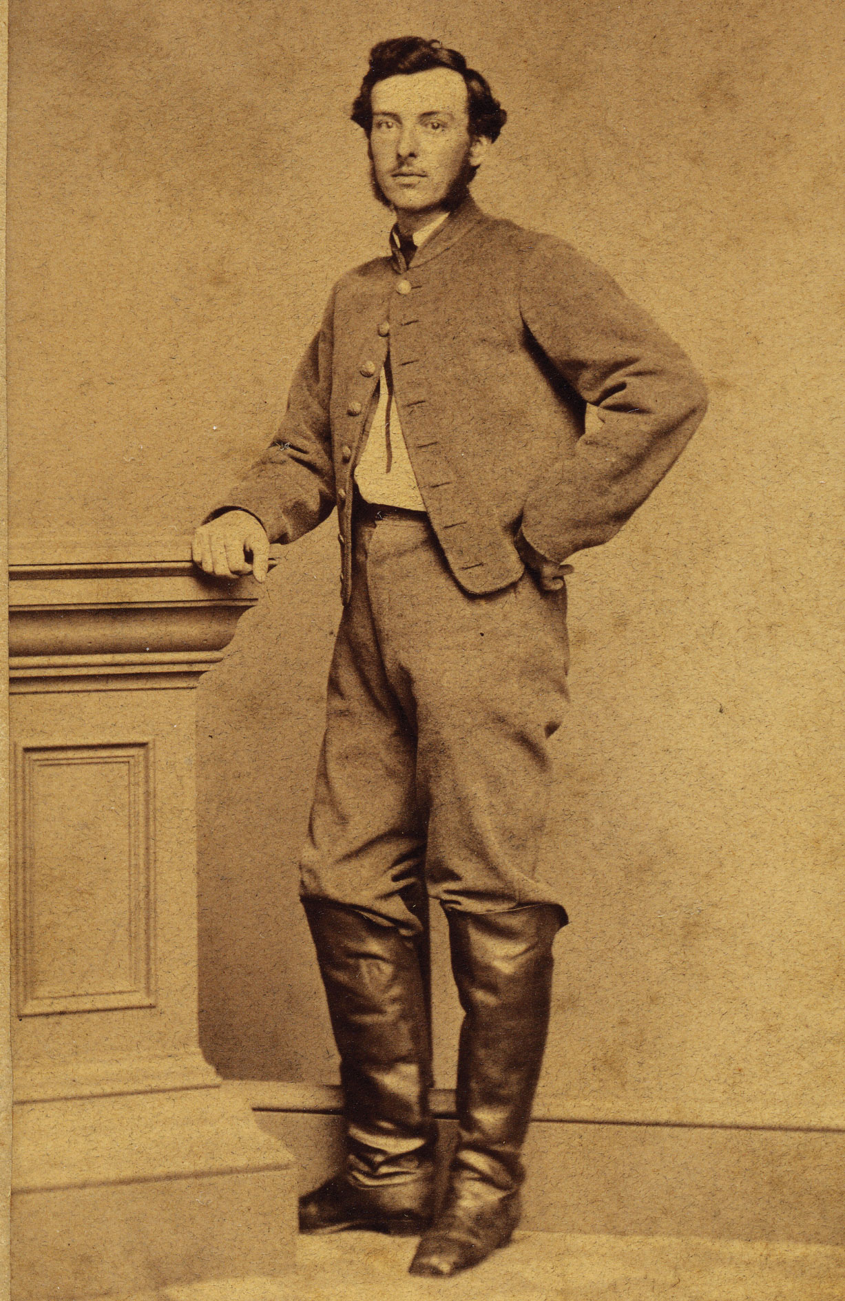 Portrait of Oscar Vincent Smith, Private, 1st Virginia Artillery.
