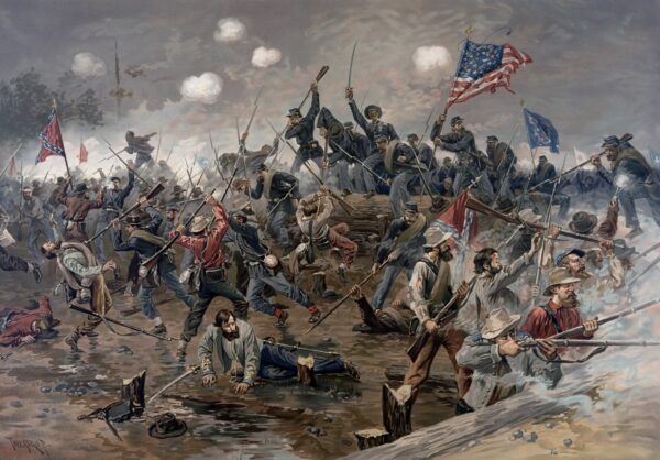 Battle of Spotsylvania by Thure de Thulstrup