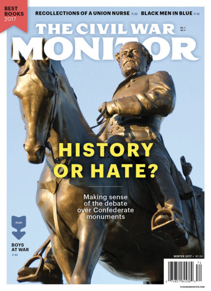 Cover of The Civil War Monitor Winter 2017 issue.