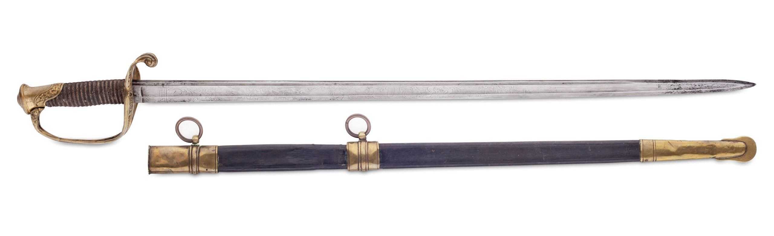 Civil War era sword and scabbard.